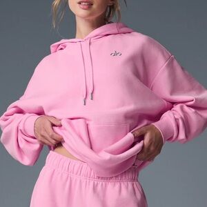 Alo yoga Accolade Hoodie sweatshirt Sweet Pink xs